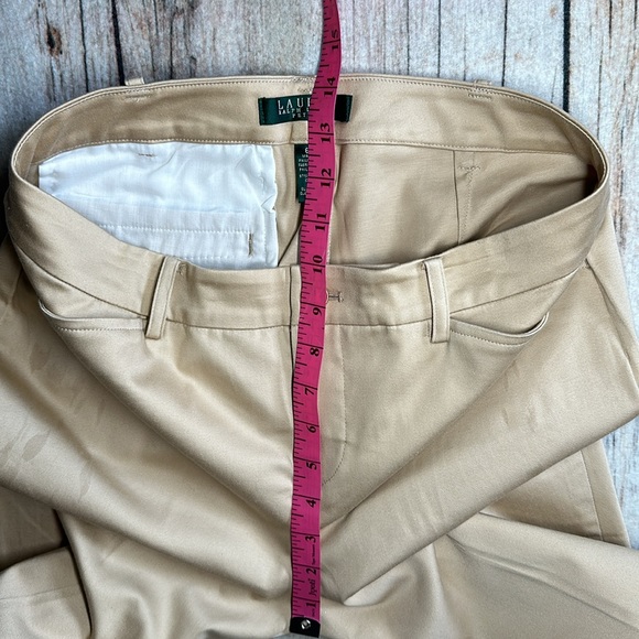 LAUREN RALPH LAUREN....ladies sateen khakis - Picture 7 of 8